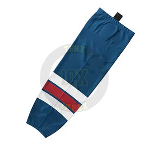 Chaussettes de hockey sur glace professionnelles avec impression par sublimation et chaussettes de hockey sur glace de marque d'équipe - Product Image 2
