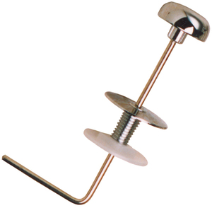 Maniglia bassa con pomello curvo in ABS, finitura cromata (Mirtak BO-61003) - Product Image 1