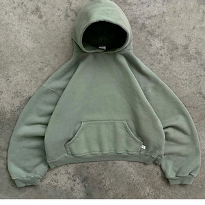 Mens Oversizd Acid Wash Hoodies Heavyweight Vintage Washed Fleece Sweat à capuche pour hommes femmes - Product Image 2