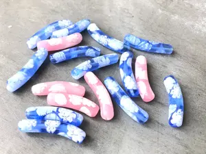 Vintage Venetian <b>Murano</b> Millefiori <b>Glass</b> <b>Beads</b> 4mm-8mm Black Crystal Lampwork for Jewelry Making Loose Pattern Work VISHAL <b>BEADS</b> - Product Image 4