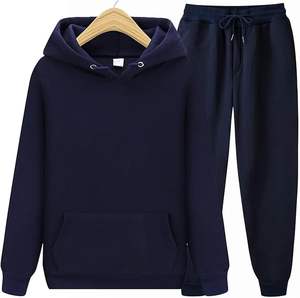 "OEM Custom Logo <b>Oversized</b> Hoodie and <b>Joggers</b> Set Womens XL Puff Print Streetwear Sweatpants Fitness Sportswear Winter Shorts" - Product Image 3