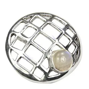 Anillo de Plata 925 con Piedra Lunar para Mujer, Joyería Elegante para Regalo - Product Image 1