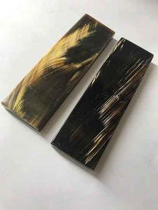 Plato de Cuerno de Búfalo Negro Moderno, Hecho a Mano, Ecológico, de la Mejor Calidad, Gava Blanca para Mangos de Cuchillos, Decoración del Hogar, Artesanía Saniya - Product Image 2