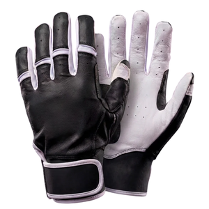 Elite Sky Blue Professional Baseball Batting Gloves | High-Grip Genuine Cowhide Leather for Power Hitting & Superior Comfort - Product Image 3