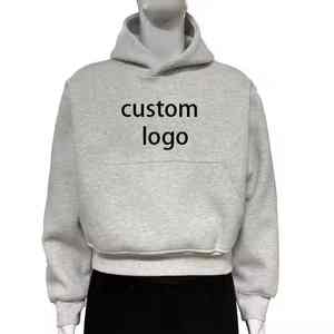 Sweat-shirt unisexe en coton 100% de haute qualité, 240g, surdimensionné, épaules tombantes, hiver, lavé, anti-froissement, tricoté, uni numérique - Product Image 4