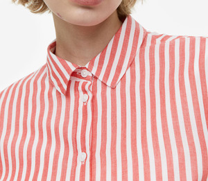 Conjunto de blusa informal para mujer, camisa holgada informal tipo túnica con bordado, tela de punto larga, camisa de manga larga con botones. - Product Image 5