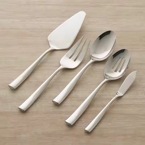 Juego de cubiertos de lujo directo de fábrica, cuchara pulidora de espejo de acero inoxidable, tenedor, cuchara de té, cuchillo, juegos de cubiertos - Product Image 4