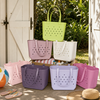 Sac de plage imprimé en EVA léger, structuré, résistant à l'eau, design moulé, durable, facile à nettoyer, grande capacité pour les voyages et la piscine