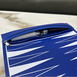 New Customized Handmade Portable Smart Soft <b>Traveling</b> PU Leather Foldable Roll-up <b>Backgammon</b> Luxury Game <b>Set</b> for Outdoor Party - Product Image 5