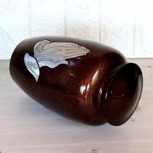Hands Praying Metal Urn for Ashes Lidded Cremation Urns for Human Funeral <b>Memorial</b> <b>Gifts</b> in Loving Memory - Product Image 5