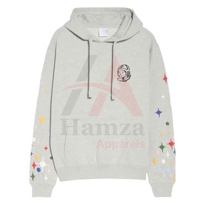 Sudadera con capucha de manga larga estampada de gran tamaño OEM sudaderas con capucha para hombre hechas a medida con parche bordado de Hamza Apparels - Product Image 1