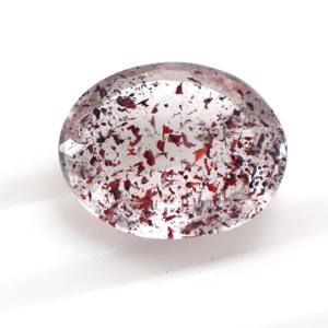 พลอยอเมทิสต์รูไทล์ธรรมชาติทรงรีขนาด 22x17 มม. น้ำหนัก 22 กะรัต สำหรับทำเครื่องประดับ - Product Image 2