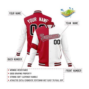 Nueva Chaqueta de Béisbol Universitaria Personalizada Ligera de Alta Calidad para Adultos y Jóvenes, Modelo 2026, para Hombre - Product Image 3