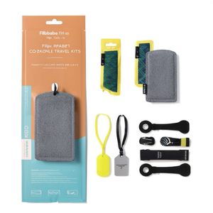 Kits de voyage durables Filip RPET, badges et gadgets écologiques pour bagages - Product Image 2