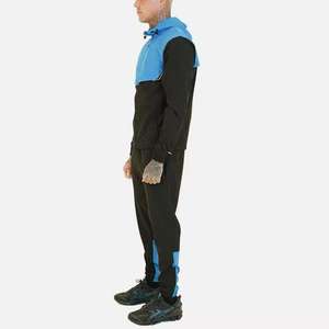 Service OEM Coupe-vent Pantalons et chemises empilés Survêtement en nylon pour hommes Ensemble coupe-vent deux pièces en polyester avec fermeture éclair - Product Image 3