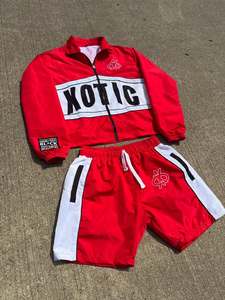 Custom Logo Noly Windbreaker Tracksuit Joggers Pants Two Piece Mens Windbreaker Set Tracksuits - Product Image 5