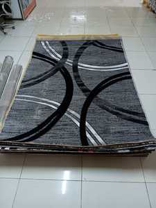 Tapis Adiva turc en polyester shaggy, tissé jacquard, fabriqué à la machine, à poils longs, rembourré, réversible, lavable, antidérapant, antimicrobien - Product Image 5