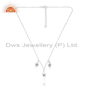 Collar con Colgante de Punta de Flecha de Última Moda, Joyería Tready, Plata de Ley 925, Proveedor de Fabricación de Joyería - Product Image 1