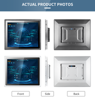 Écran industriel étanche IP65 avec fixation VESA/boucle intégrée, écran tactile capacitif multi-touch industriel de 10, 13,3, 15, 19 pouces