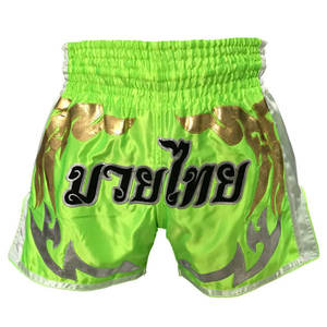 Shorts de Muay Thai 2026 les plus vendus en satin polyester/coton, avec logos personnalisés, impression par sublimation et broderie, unisexe pour adultes - Product Image 1