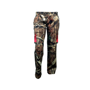 Pantalon de chasse décontracté pour homme en toile 100% coton, fermeture éclair et bouton sur le devant, poches sur le devant, le dos et les côtés, ceinture, pantalon de chasse - Product Image 4