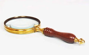 Belle loupe journal lecture pour table d'étude à domicile livre décoratif lecture carte guide conception nautique collection - Product Image 2