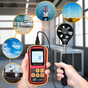 Anemómetro Digital LCD Portátil, Sensor de Velocidad del Viento, Medidor de Flujo de Aire para Pruebas en Exteriores y HVAC - Product Image 6
