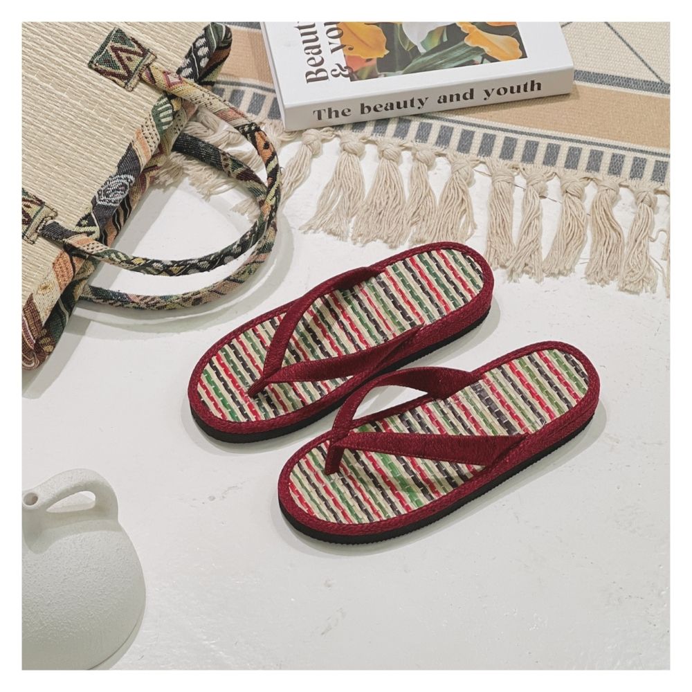 Red Strap with Multicolored lining