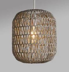 Lámpara Colgante de Bambú Natural de Diseño Rústico, Lámparas Colgantes Tejidas a Mano con Pantallas de Mimbre, E27 2700K, Gran Venta - Product Image 2
