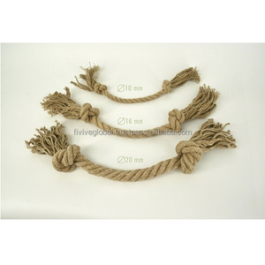 Eco-Friendly Two-Knot Cotton Rope Dog <b>Toy</b> <b>For</b> Chewing And Tugging, Long-Lasting Playtime, OEM ODM Vietnam Supplier - Product Image 1