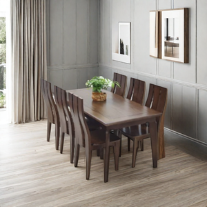 Meilleures ventes Ensemble de salle à manger moderne en bois 6 places de qualité avec pieds en métal pour maisons, villas, restaurants, hôtels ou appartements - Product Image 5