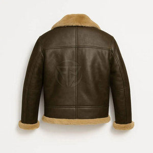 Veste d'hiver en cuir de mouton confortable, légère et écologique, durable, intérieur chaud, logo frontal, options personnalisables - Product Image 2