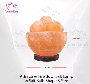Venta al por mayor del Himalaya Rosa sal fuego tazón lámpara atractivo estilo Feng Shui diseño personalizado para dormitorio Mesa lámpara de sal Natural - Product Image 5