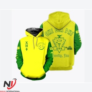 Le plus chaud nouveau Chi Eta Phi Tackle sergé lettres pull à capuche sororité coton polaire épais et chaud 420 GSM Long cordon à capuche - Product Image 1