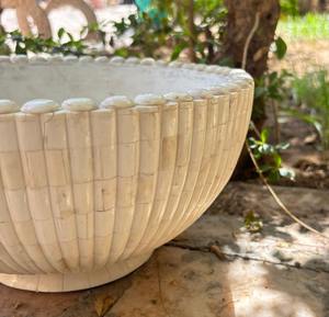 ชามฝังกระดูกสไตล์โบราณงานศิลปะเรขาคณิตที่มีรายละเอียดสำหรับการตกแต่งภายในที่ทันสมัย - Product Image 5