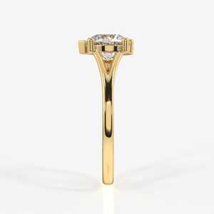 Round and Pear Cut Moissanite Diamond Toi Moi Sterling Silver <b>Ring</b> - Product Image 5