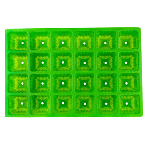 Serre moderne à 24 compartiments, petite serre facile à assembler, tente de culture pour plantes, structure en acier, bois, PVC, plastique, résistante aux intempéries, pour usage domestique - Product Image 6