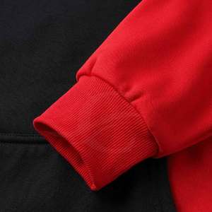 เสื้อฮู้ดสไตล์สตรีทสำหรับผู้ชาย, เสื้อมีฮู้ดแฟชั่นทรงหลวมพิมพ์ลายบนผ้าโพลีเอสเตอร์/ ผ้าฝ้ายย้อมสีล้วนสำหรับฤดูหนาว - Product Image 4