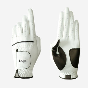 Gant de golf pour hommes, main gauche, logo personnalisé, marqueur de balle magnétique, gants en cuir véritable Cabretta en peau de mouton - Product Image 4