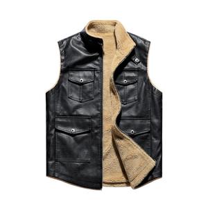 Autumn Winter Collection Plush Thickened <b>Men</b> Warm <b>Vest</b> Comfortable Breathable Fashionable Versatile Top horse leather jackets - Product Image 5
