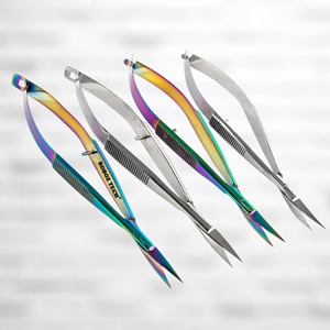 Tijeras Profesionales para Cutículas de 12 cm, Instrumento Quirúrgico, Cortador de Cejas con Resorte de Compresión para Cortar - Product Image 1