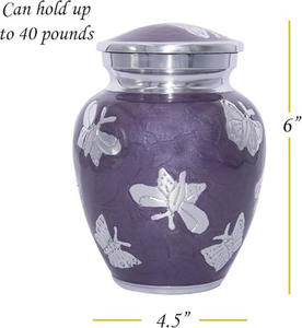 Handmade Brass Pet Cremation Urns Funeral Urns For Cat and <b>Dog</b> Ashes Burial Urns - Product Image 2