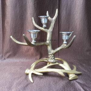 Candelabros decorativos para el hogar y el Hotel chapados en oro de alta calidad de diseñador minimalista elegante de Metal de primera calidad - Product Image 6