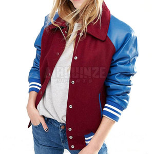 Chaquetas Letterman de calidad superior para mujer, Material personalizado, diseño superior, decoración de botones, tejido, precio razonable para la temporada de invierno - Product Image 2
