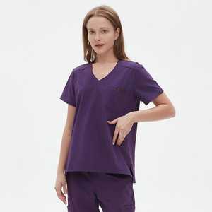 2025 gran oferta poliéster suave Hospital Doctor desgaste ropa lavable enfermera Scrub Set para mujeres enfermería Scrub uniformes personal - Product Image 1