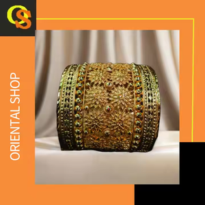 Derniers bracelets design avec bracelets de style moderne plaqués or 22 carats pour les femmes portant des bijoux par les exportateurs - Product Image 3