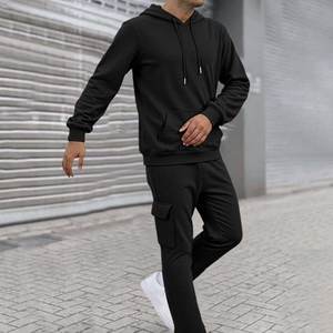 Ensemble de survêtement pour femmes, 2 pièces, sweat-shirt à capuche en polaire, jogging, pantalon de survêtement, ensemble de survêtement décontracté, survêtement de jogging pour l'automne et l'hiver - Product Image 4