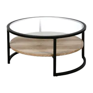 Tavolino da caffè con struttura in metallo contemporaneo a prezzi accessibili con mobili da soggiorno in legno e vetro