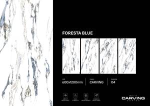 Carreaux de finition de sculpture en porcelaine de qualité supérieure | 600x1200 Plancher mural Surface vitrée numérique grand format Style moderne - Product Image 6