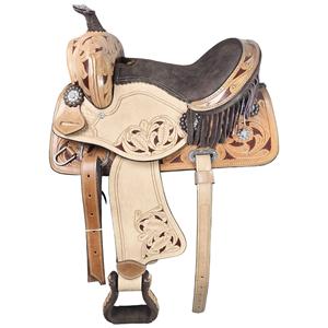 Venta al por mayor Barril Racing Saddles Premium hecho a mano de cuero genuino Western Horse Saddles Bulk Cowboy Rodeo Saddles Direct Factory - Product Image 2